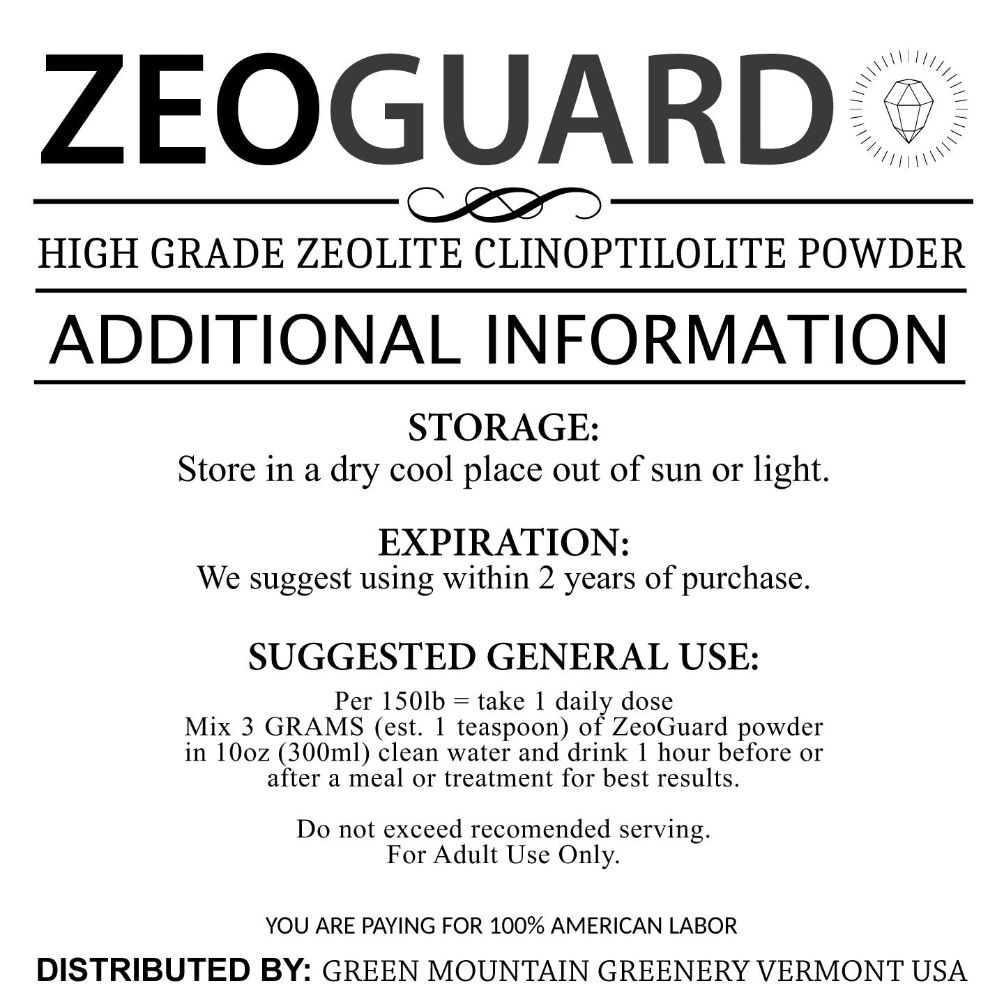 ZeoGuard - Activated Zeolite